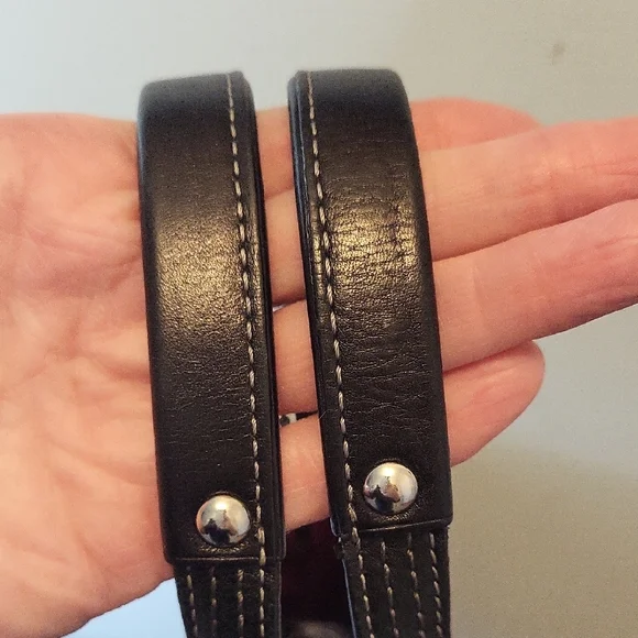 Coach Carly Black Leather Carryall Satchel Bag Tote Shoulder Bag J0878-13236